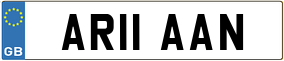 Trailer License Plate